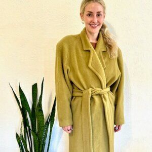 Pistachio Green Wool Coat